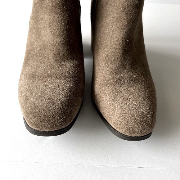 Blondo Waterproof Taupe Suede Double Zip Ankle Boots Size 7.5 - Picture 8 of 14